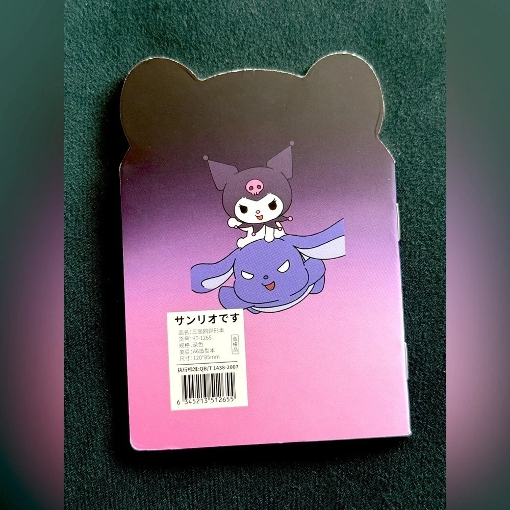 Sanrio Cute Fun Kuromi Themed Small Notebook- Great for writing notes and list